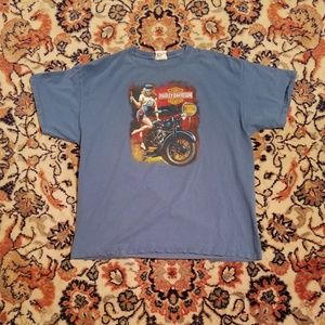 Double Sided Very Graphic Harley Davidson T